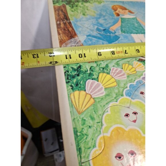 3 Vintage 1970 Nursery Rhyme Puzzles Frame tray, 10 or less pcs. 2491 12x118" - Picture 7 of 8